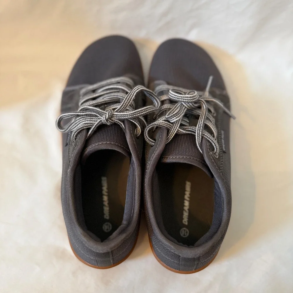 Dream Pairs Womens Barefoot Shoes Wide Toe Box Grey Sneakers SDWS2401W-W 10W